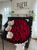 Orchids with Roses