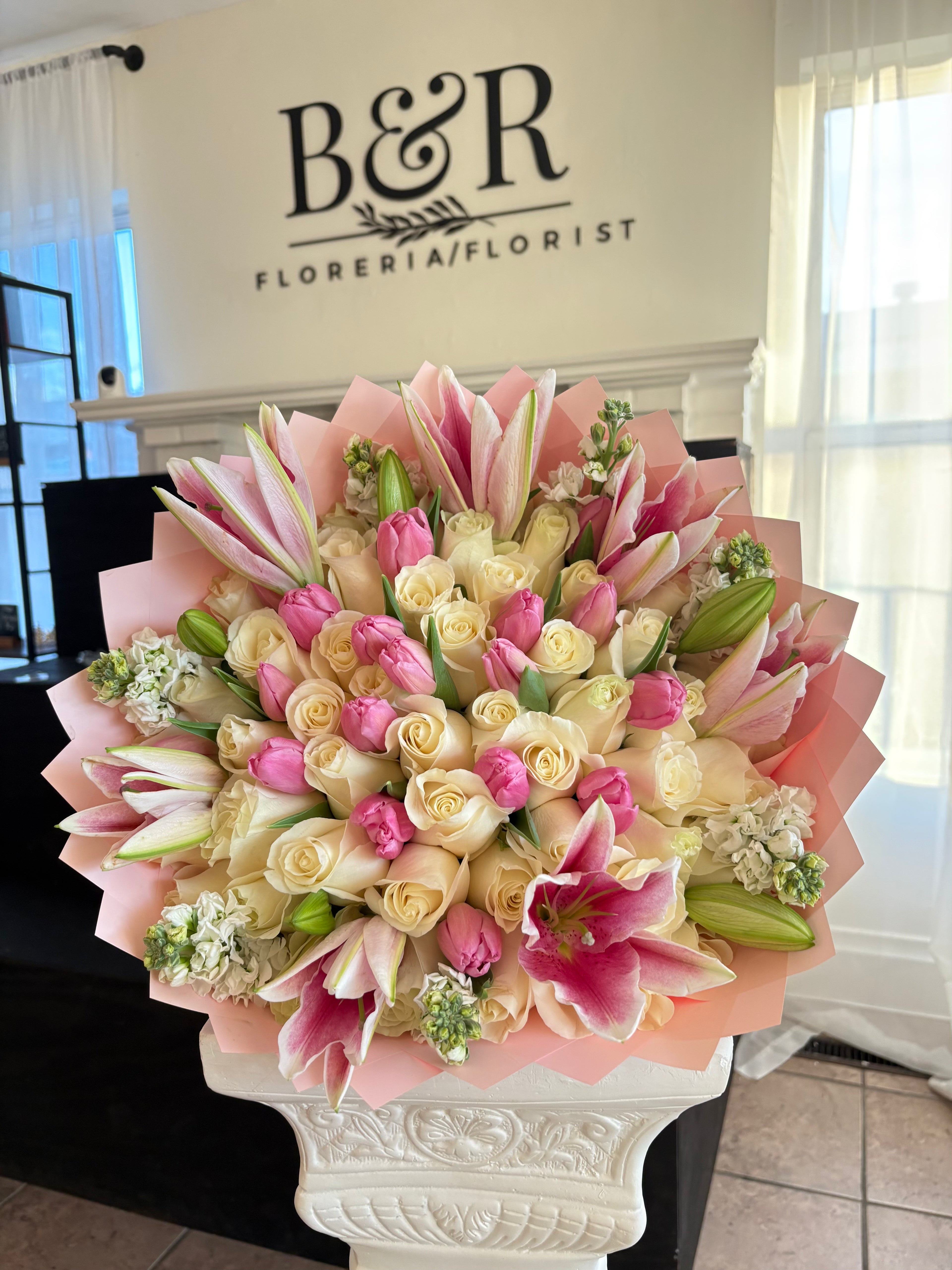 Pink and White Mix